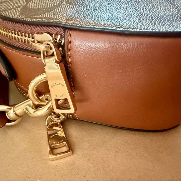 Coach Serena Satchel In Signature Canvas With Stripe. - Picture 10 of 16